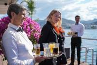 Bar, Canua Island, Côte d'Azur · Ile Artificielle Flottante mer méditérannée